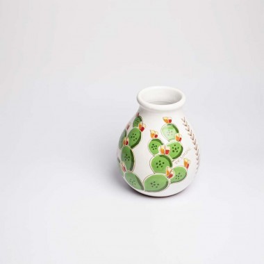 Vase Prickly Pear Folk VS539FC Vase Prickly Pear Folk VS539FC